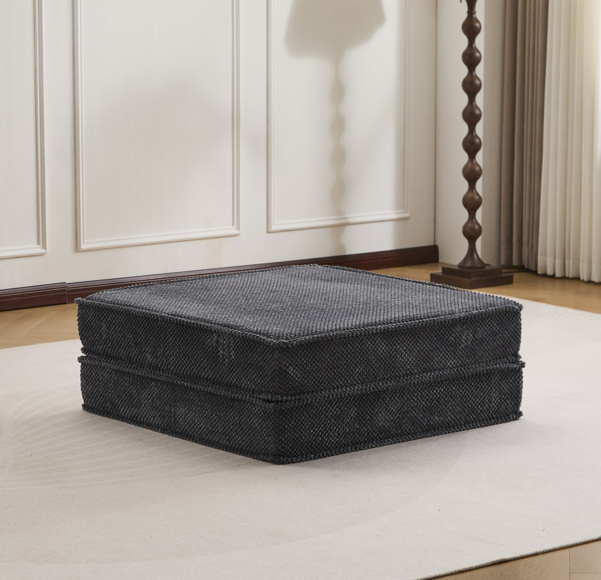 Mahjong Ottoman, Dark Gray